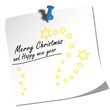 Vektor: Notiz-Merry Christmas Notiz-Merry Christmas