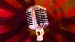 Microphone Retro Looping Background Microphone Retro Looping Background
