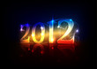 New Year's Eve 2012, a neon design