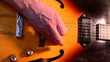 Sunburst electric guitar