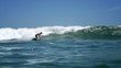 비디오:Surfer catching wave Surfer catching wave