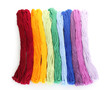 sewing threads for embroidery isolated on white