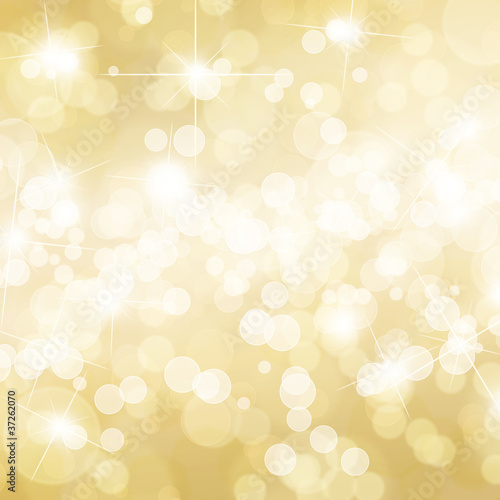 Illustration: Gold defocused lights background Gold defocused lights background