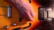 Retro electric guitar