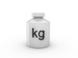 3d Rendering Gewicht kg