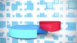Chart on animated background