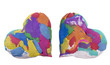 Two abstract hearts Two abstract hearts