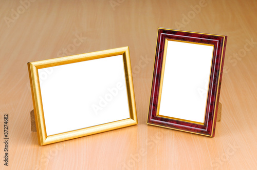 Photo: Photo frames on the table Photo frames on the table