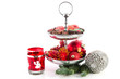 Silver Christmas tray with chocolate Silver Christmas tray with chocolate