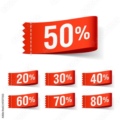 Vector: Discount labels Discount labels