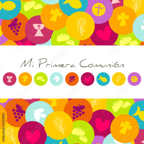 Vector: MI PRIMERA COMUNION MI PRIMERA COMUNION