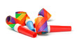 Multicolor party blowers