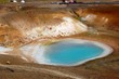 Volcanic area, Viti lake in Iceland