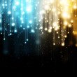 Blue and Yellow glowing lights