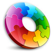 colored circular puzzle