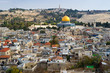 Dome of the Rock, high angle view to Jerusalem Dome of the Rock, high angle view to Jerusalem