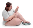 Overweight woman.