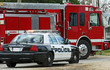 Police Car And Fire Truck On S...