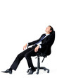 Office worker daydreams