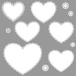 Collection of vintage designed hearts
