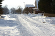 Schneebedeckte Straße