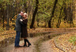 Photo: Pair in autumn park Pair in autumn park