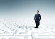 man in maze