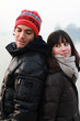 Foto: Young guy back to back with a young girl Young guy back to back with a young girl