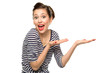 Shocked pin-up girl