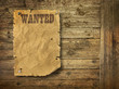 Wild West Wanted Poster On Old...