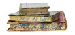 stack of vintage books isolated on white background stack of vintage books isolated on white background
