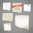 Paper text bubbles clip-art