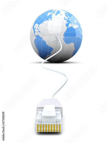 Illustration: Verbundene Welt Verbundene Welt