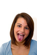 Tongue out