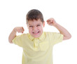 Angry little boy