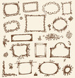 Sketch of frames, hand drawing for your design