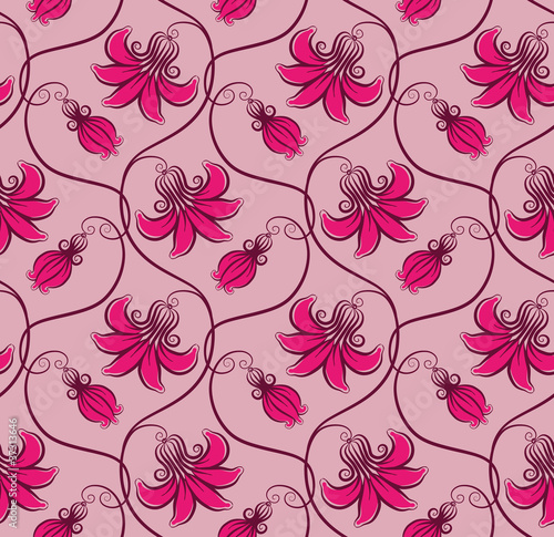 Vector: seamless floral pattern seamless floral pattern