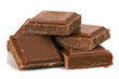 chocolate over white background
