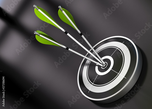 Illustration: business success concept - synergy and unity business success concept - synergy and unity