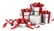 Paquets cadeaux 3d