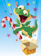 Dragon this the candy cane