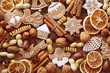 Gingerbread cookies and spices