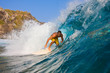 Photo: Surfer on Blue Ocean Wave Surfer on Blue Ocean Wave
