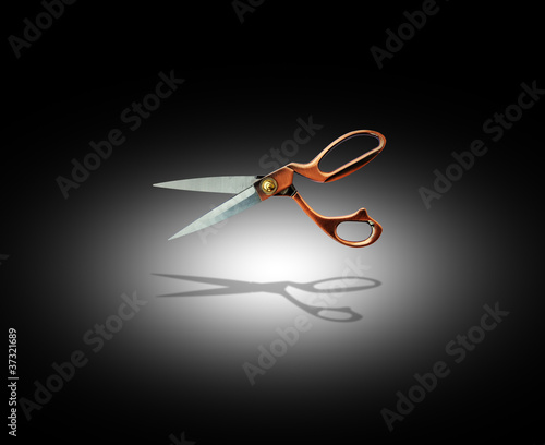 Photo: spotlit scissors spotlit scissors
