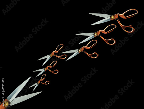 Photo: scissors concept black scissors concept black