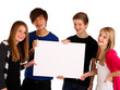 19.11.11 Teenager mit Schild