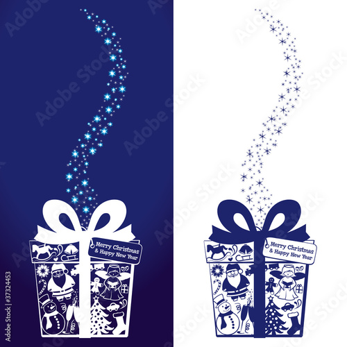 Vector: Christmas box Christmas box