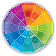 Calendrier 2012 avec Mandalas - Couleurs Arc-en-Ciel