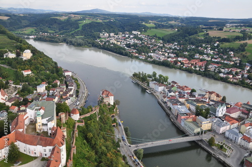 Foto: Passau - Dreiflüsse-Stadt / Three-River-City - DE, Aug 2011 Passau - Dreiflüsse-Stadt / Three-River-City - DE, Aug 2011