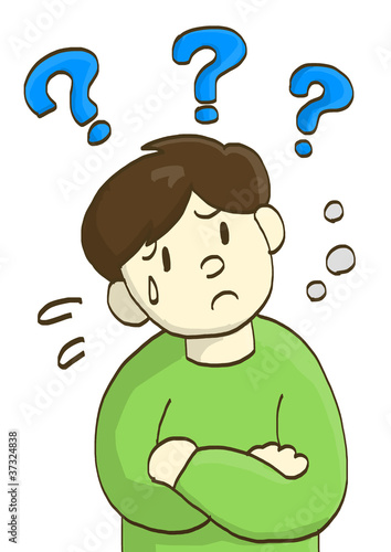 Illustration: 疑問と不安、どうしよう? 疑問と不安、どうしよう?